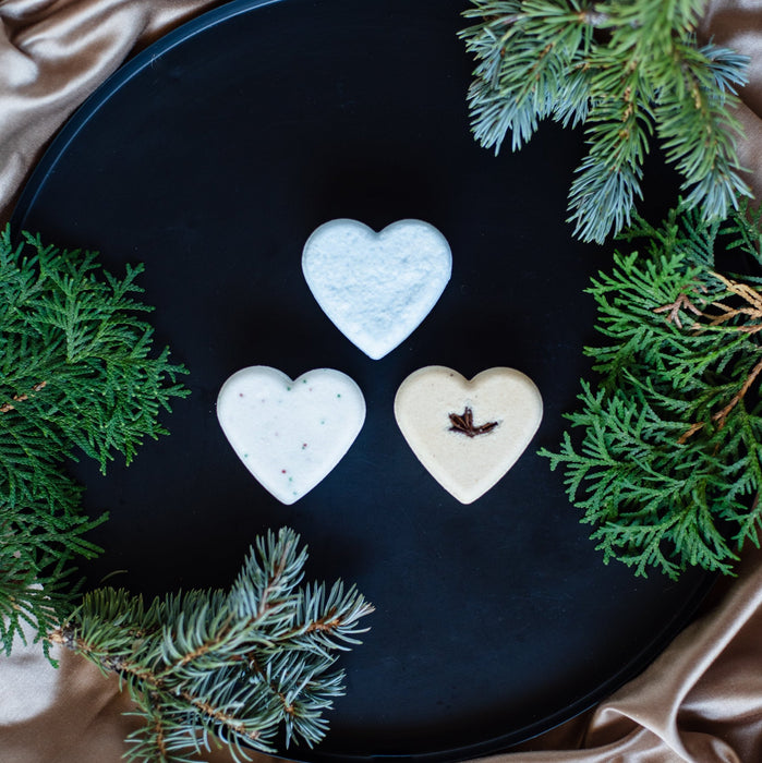 Holiday Bath Heart Trio