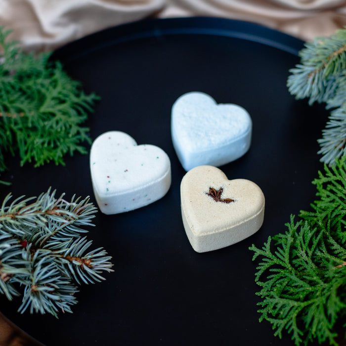 Holiday Bath Heart Trio